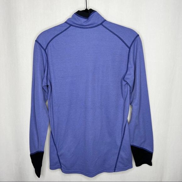 MOUNTAIN HARDWARE / purple 1/4 zip base layer jacket / M - Picture 2 of 6